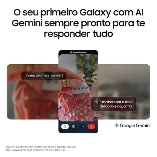 Celular Samsung Galaxy A17 4G Tela 6.7" 128GB Super AMOLED Câmera Tripla 50MP Preto