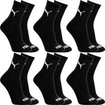 Kit 6 Pares Meias Puma Cano Médio Alto Algodão Meia Adulto Masculino Feminino Academia Original