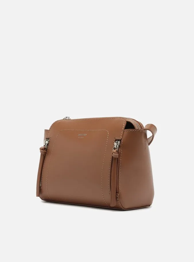 Bolsa Tiracolo Marrom Média