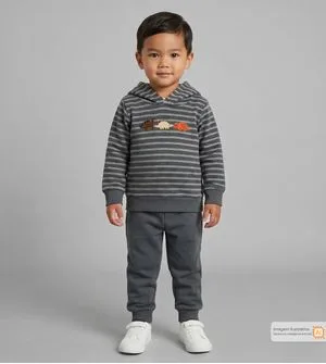Conjunto Moletom com Capuz Dinos