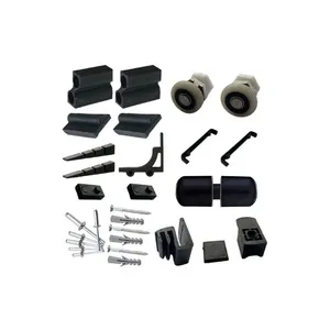 Kit Acessórios F1 Quadrado Preto Box Banheiro Vidro Temperado