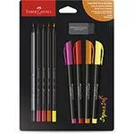 Kit Lettering Supersoft cores quentes, Faber-Castell BT 10 UN