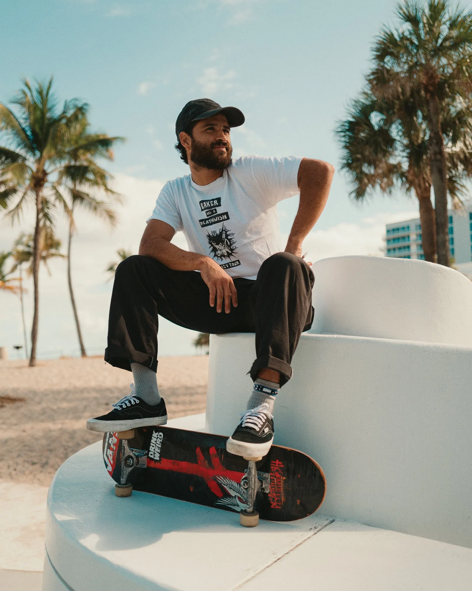 tênis skate era black white