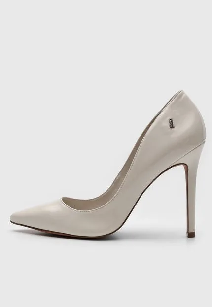 Scarpin Santa Lolla Salto Fino Off-White