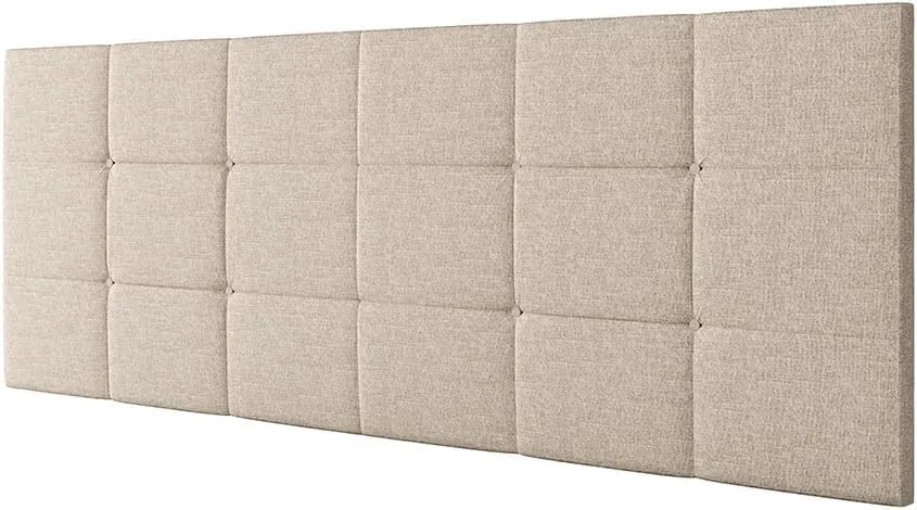 Cabeceira Estofada Suspensa Bia 1.40 Cama Box Casal Decoração Quarto Casal Móveis (Bege Linho)