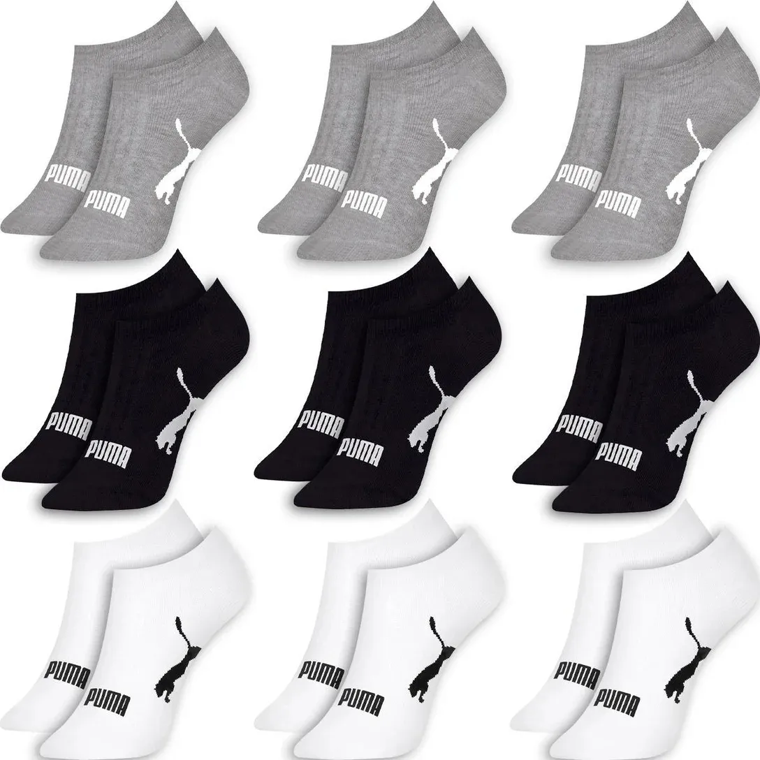 Kit 9 Pares Meias Puma Sapatilha Soquete Invisível Original