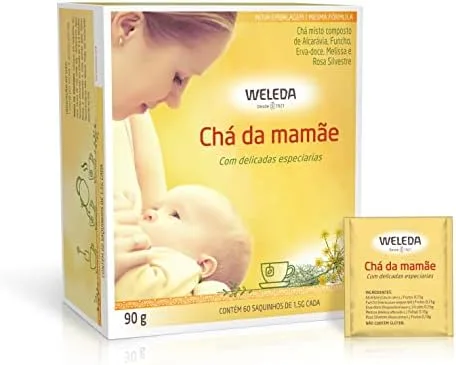 WELEDA Chá da Mamãe 60 sachês | Chá Orgânico para Gestantes e Lactantes | Apoio à Amamentação | Sem Aromas Artificiais