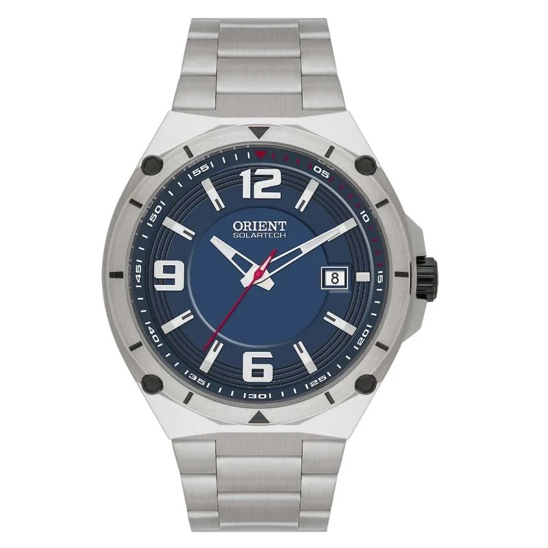 Relógio Masculino Orient Solartech Azul/Prata Exclusivo MBSS1514 D2SX