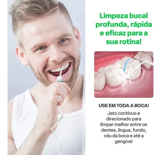 Irrigador Oral Clearpik Família 600ml Portátil Bivolt Multi Saude - HC037