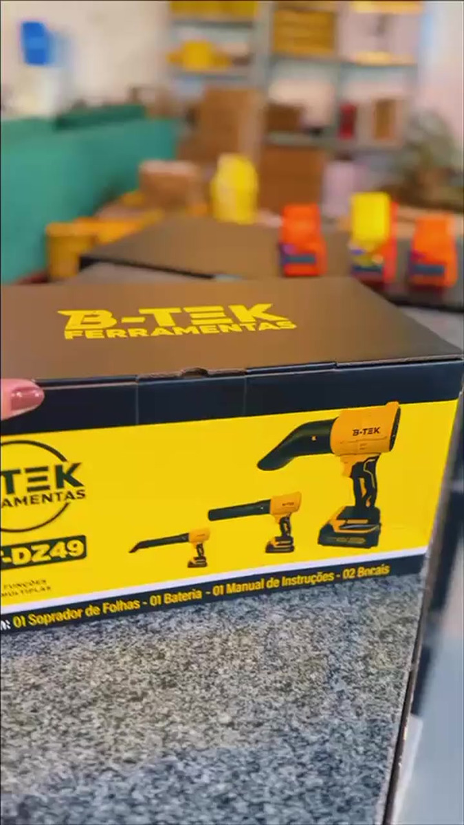 Soprador Turbo Profissional Forte Potente 2 Baterias Sem Fio