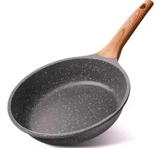 Frigideira Panela De Cerâmica Indução Magnética Ou Gás Compacta Com Cabo Ergonômico Linha Premium