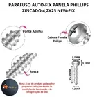 Parafuso 4,2x25 Cabeca Panela Phillips A/a Pct C/100 Pcs