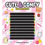 Livro para colorir Cute & Comfy Girls Moments com 10 canetas coloridas, Ed Online - PT 1 UN