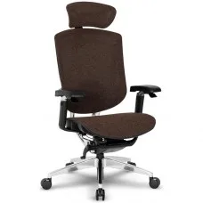 Cadeira De Escritório DT3 Iryna DF Wood, Ajustável, Ergonômica, 5D, Tecido, 13937-3