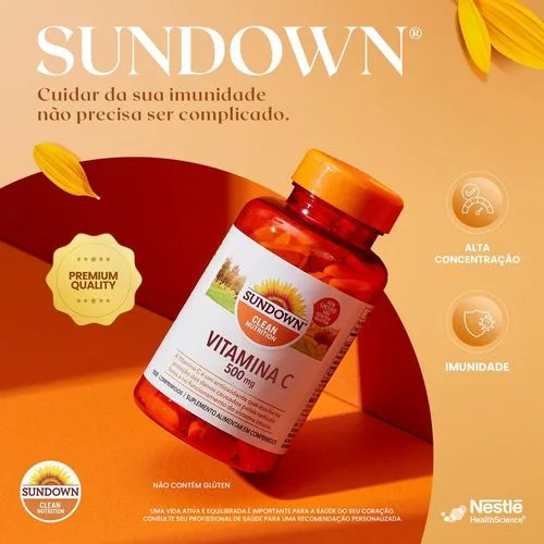 Suplemento Alimentar Sundown Vitamina C 500mg 100 Cápsulas