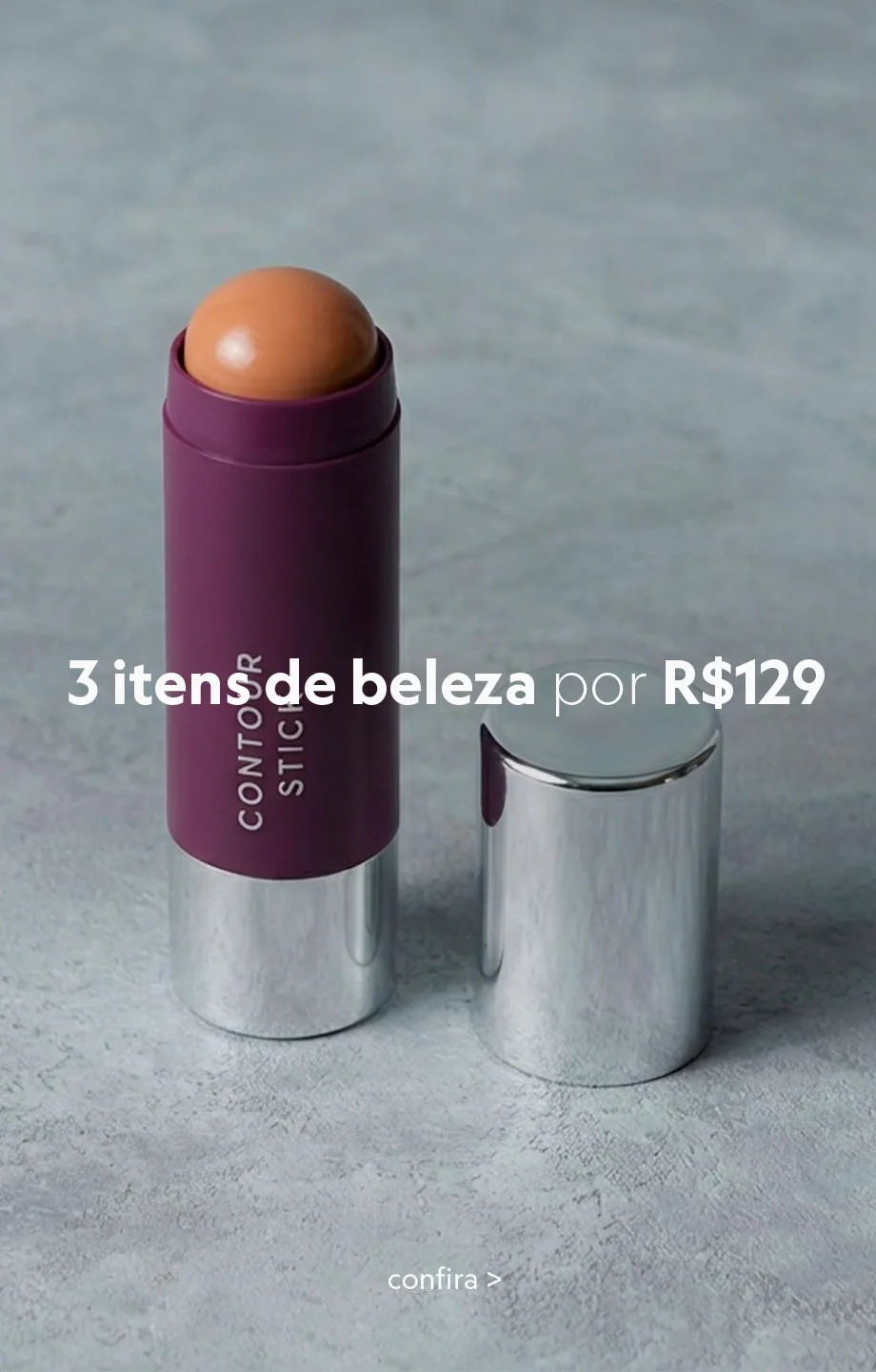 Compre 3 itens de beleza por