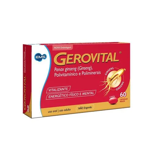 Gerovital Polivitamínico - 60 Cápsulas Gel