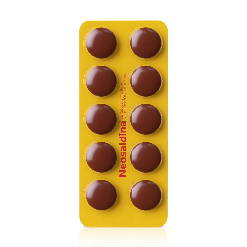 Analgésico Neosaldina Dipirona Blister 10 Drágeas