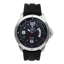 Relógio Masculino Tuguir Infinity Quartz Silicone TGI37138 Preto