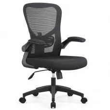 Cadeira de Escritório Dr. Office Daily, Mesh, Altura Ajustável, Suporta até 130kg, Preta, DR-CH-DLR1DBF