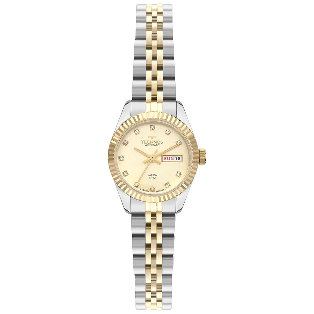 Relógio Technos Feminino Automático BicolorNH06AF/1X