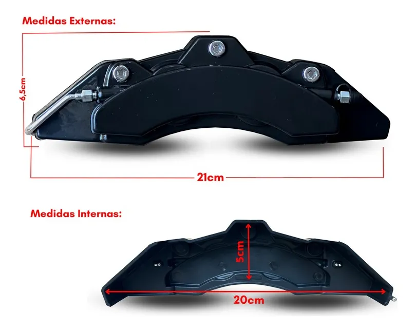 Capa De Pinça De Freio 4 Pç Compatível Civic 2018 G10