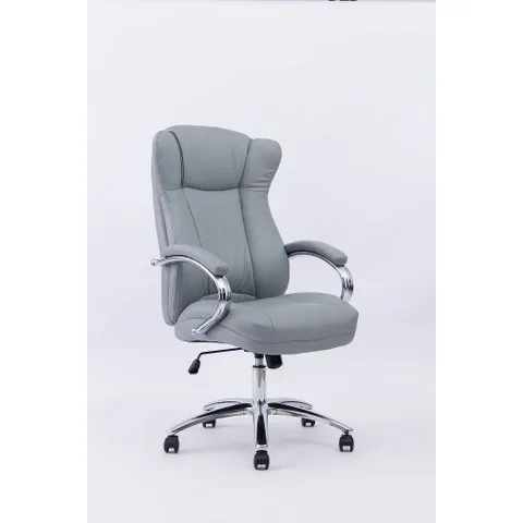Cadeira Presidente Summer Estofada Cinza W-80