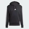 Moletom Com Capuz Adidas 3 Stripes Masculino - Preto