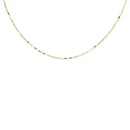 Corrente Ouro 18K Malha Veneziana Alongada 50cm - CR20625
