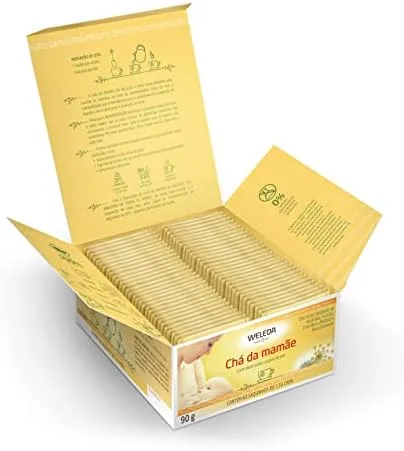 WELEDA Chá da Mamãe 60 sachês | Chá Orgânico para Gestantes e Lactantes | Apoio à Amamentação | Sem Aromas Artificiais