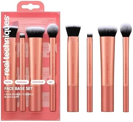 Real Techniques - Kit 4 pincéis Base e Face