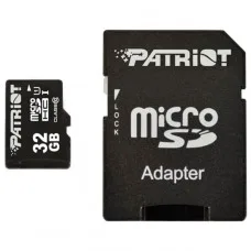 Cartão De Memória Patriot LX Series MicroSDHC, 32GB, UHS-1, Classe 10, Com Adaptador, PSF32GMCSDHC10