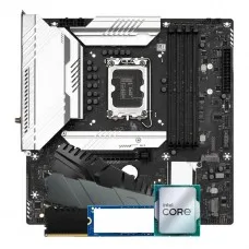 Kit Upgrade, Intel Core i5 12400F, Placa Mãe Chipset B760, 16GB (2X8GB) DDR4, SSD 1TB NVMe