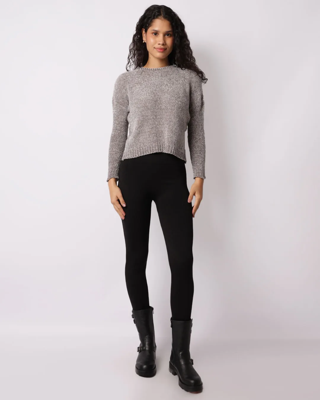 Calça Legging Feminina Sem Costura Preta