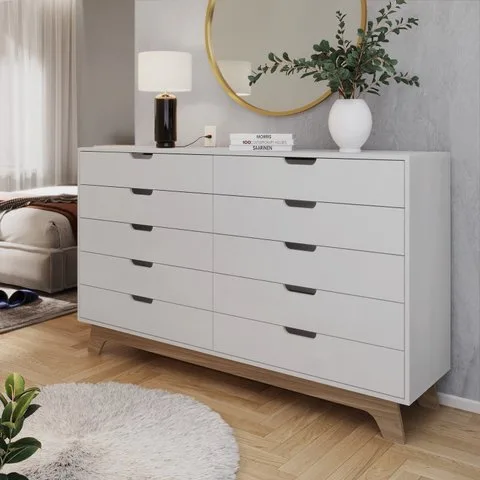 Cômoda Alice 10 Gavetas em 100% Mdf Yescasa