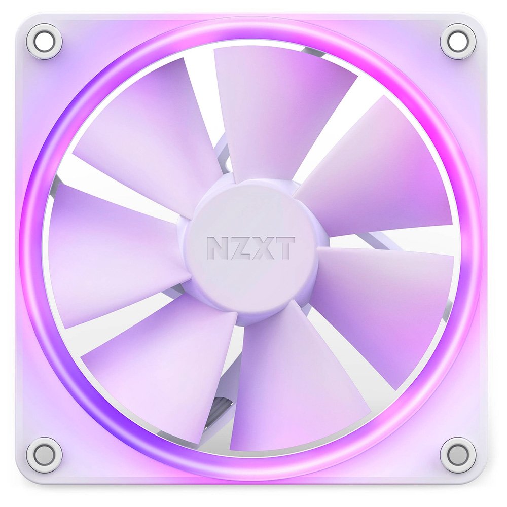 Kit Com 3 Ventoinhas NZXT, 120mm, RGB, Branco - RF-R12TF-W1