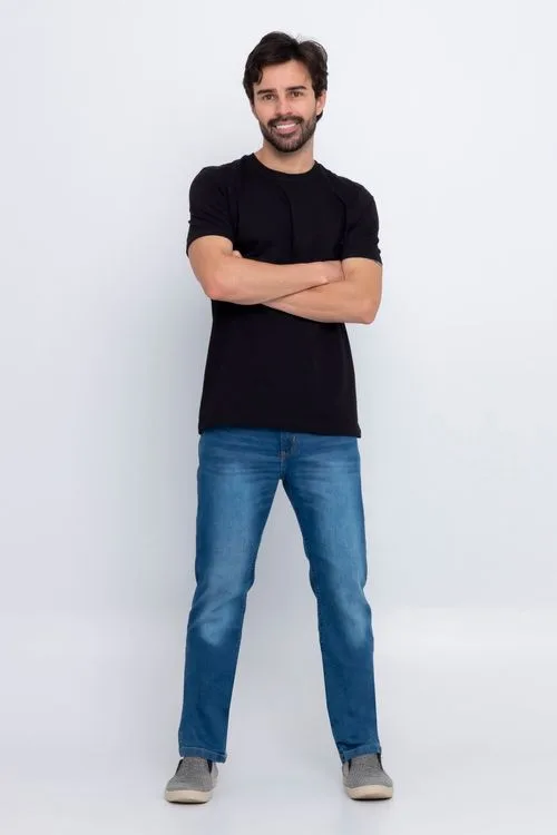 Calça Jeans Masculina Caedu Clara Stone Confortável