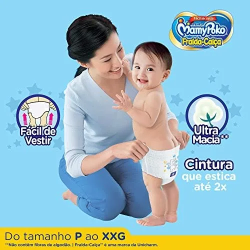 MamyPoko Fralda-Calça Premium Seca Xg 42 Unidades