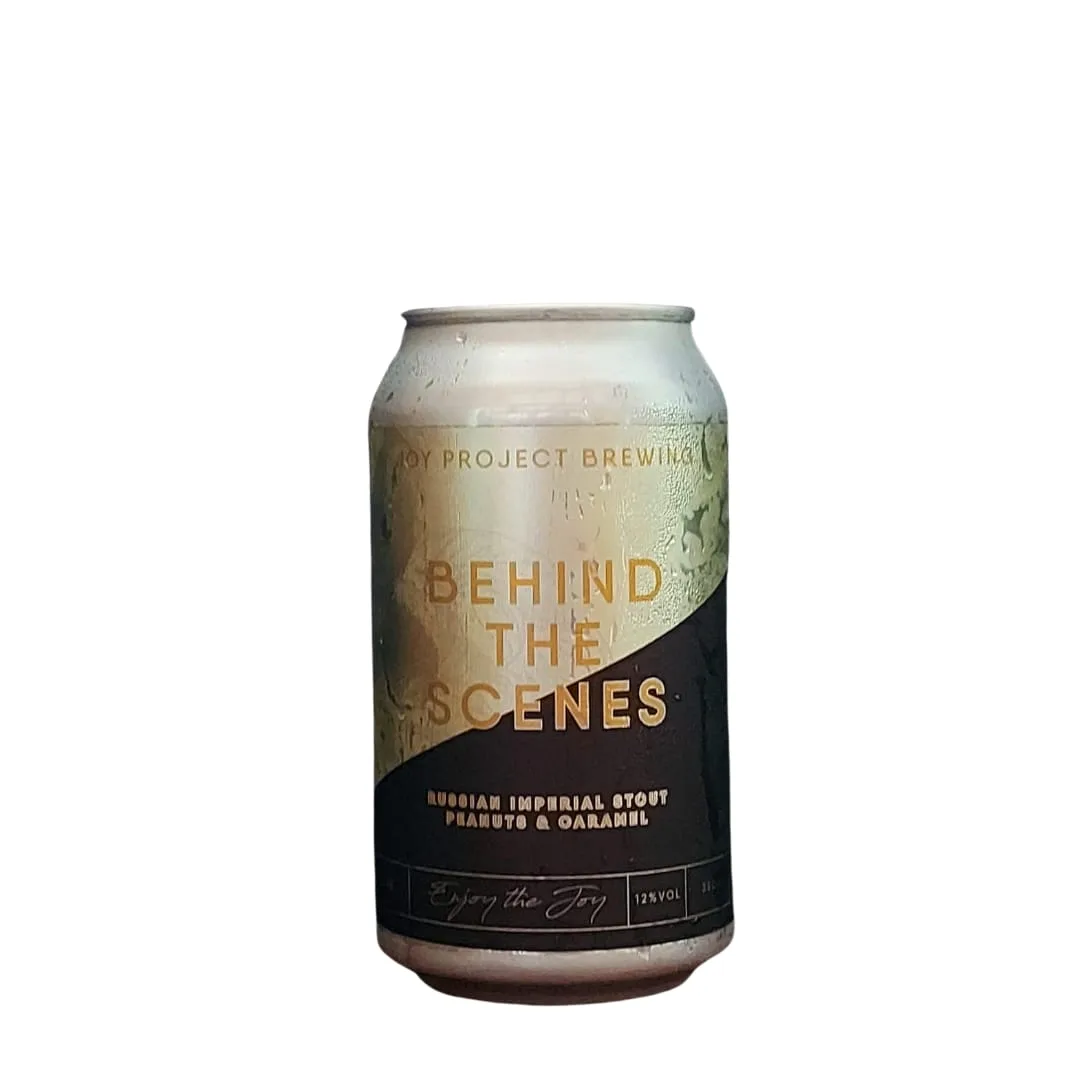 Cerveja Joy Project Behind The Scenes Russian Imperial Stout Peanuts & Caramel 350 ml