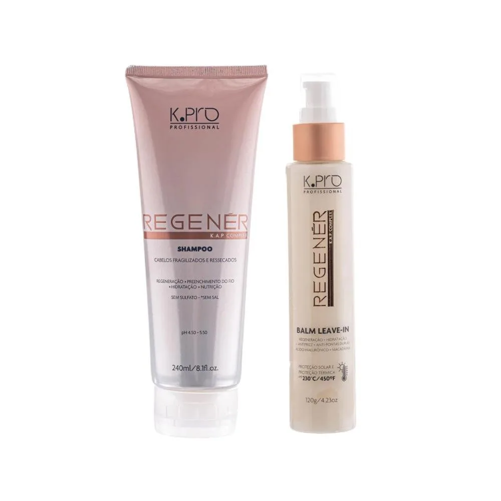 Kit K.Pro Regenér Shampoo 240 ml + Leave-In 120 g