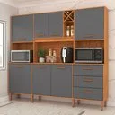 Cozinha Compacta 7 Portas 3 Gavetas Modena  Yescasa