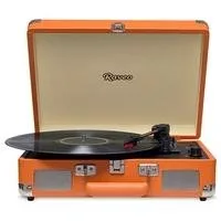 Vitrola HI FI Raveo Sonetto Chrome, Vinyl, Bluetooth, USB, Aux, Caramelo - 26400