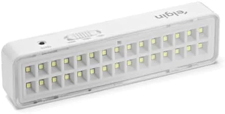 Luminária De Emergência 30 LEDS 2W Elgin Bivolt Bateria até 6 horas Luz Branca Fria