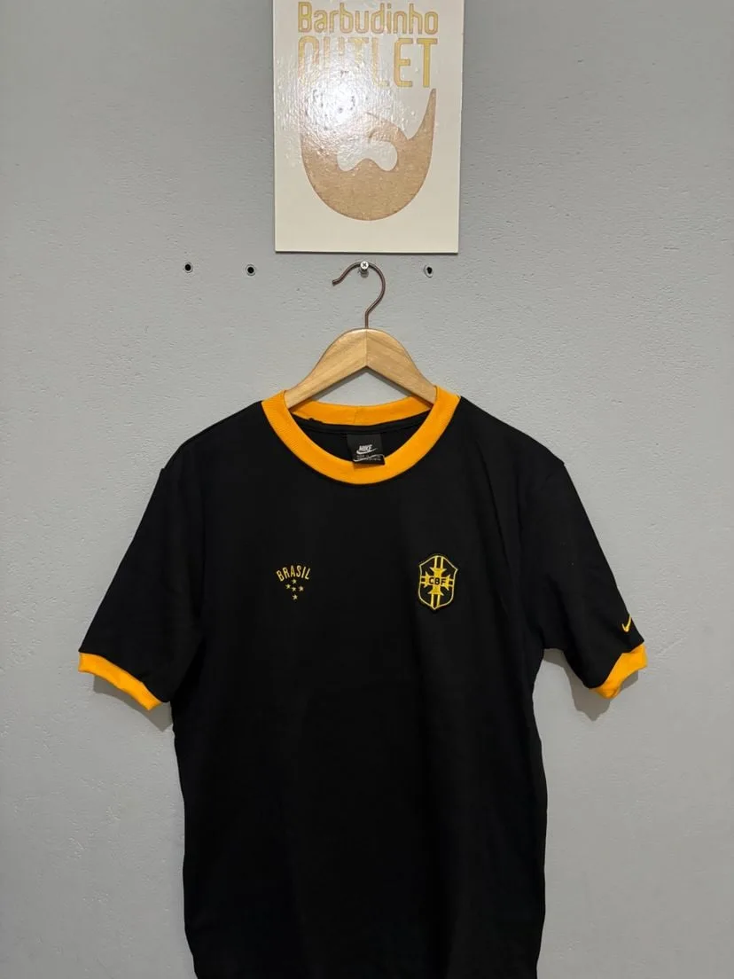 Camisa Brasil Modelo Retrô |   Nunca Usado 136342797