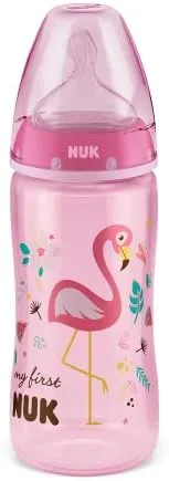 NUK Kit Mamadeira My 1St S1 150Ml S2 300Ml Girl - Rosa 2 Unidades