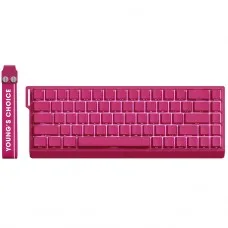 Teclado Magnético Gamer MCHOSE Ace 68, RGB, Hall Effect, Switch Ice Rhino Magnetic, 65%, ANSI, Rosa, MC-A