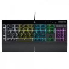 Teclado Gamer Corsair K55 PRO, Membrana, RGB, ANSI, USB, Preto, CH-9226765-NA