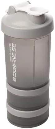 LYOR - Coqueleira shaker 3 em 1 - Performance Cinza 650ml