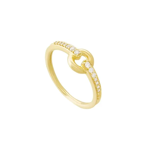 Anel de ouro amarelo 18K com diamantes - Fileira de Diamantes - MyCollection HStern