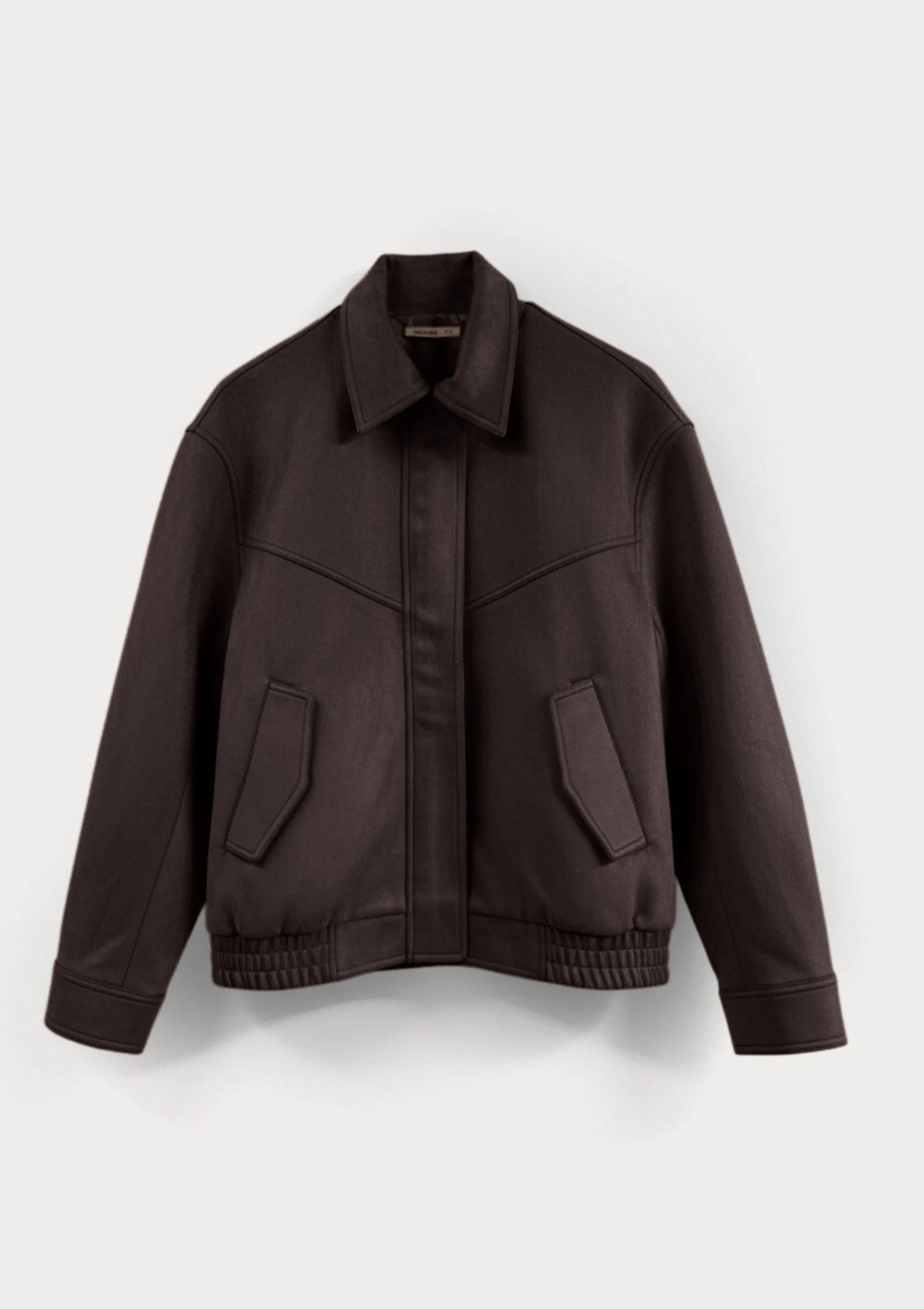 Jaqueta Feminina Bomber Em Suede - Marrom